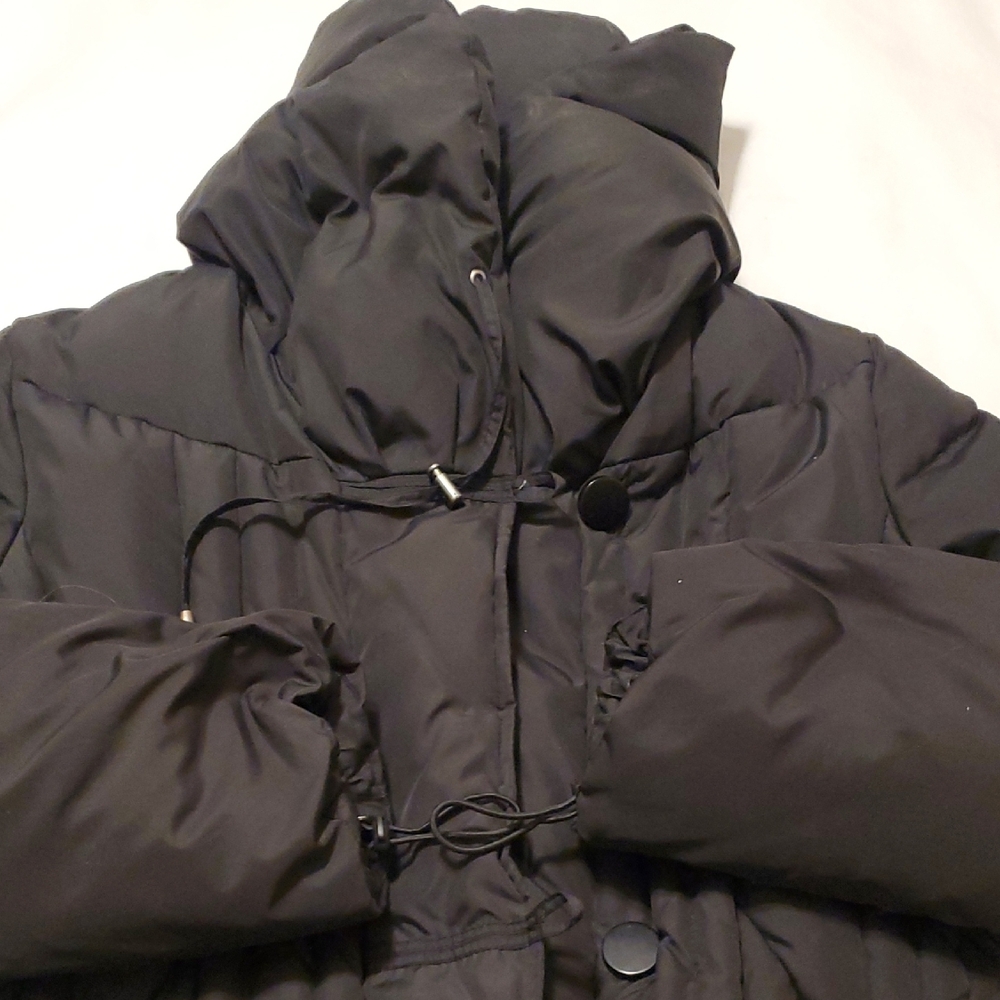 Marvin Richards Black Hooded Puffer Down Jacket - Picture 9 of 13